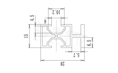 托盤擴展型材尺寸圖 托盤擴展型材尺寸圖
