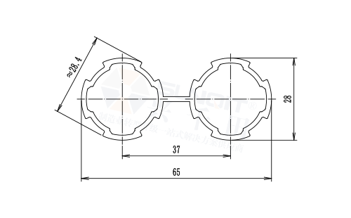 雙聯(lián)基礎(chǔ)精益管尺寸圖 雙聯(lián)基礎(chǔ)精益管尺寸圖