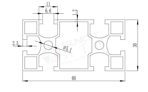 3060國標(biāo)型材C 3060國標(biāo)型材C
