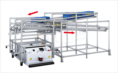 AGV周轉(zhuǎn)車(chē)+物料架(兩側(cè)型) AGV周轉(zhuǎn)車(chē)+物料架(兩側(cè)型)