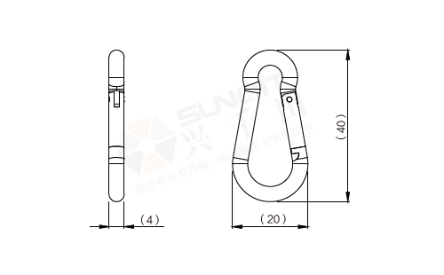 電批滑輪掛鉤尺寸圖 電批滑輪掛鉤尺寸圖