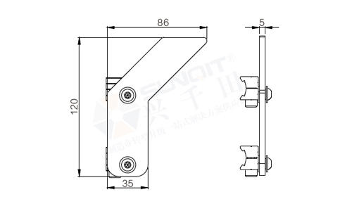 阻擋片套件尺寸圖 阻擋片套件尺寸圖